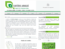 Tablet Screenshot of cartoriojaragua.com.br